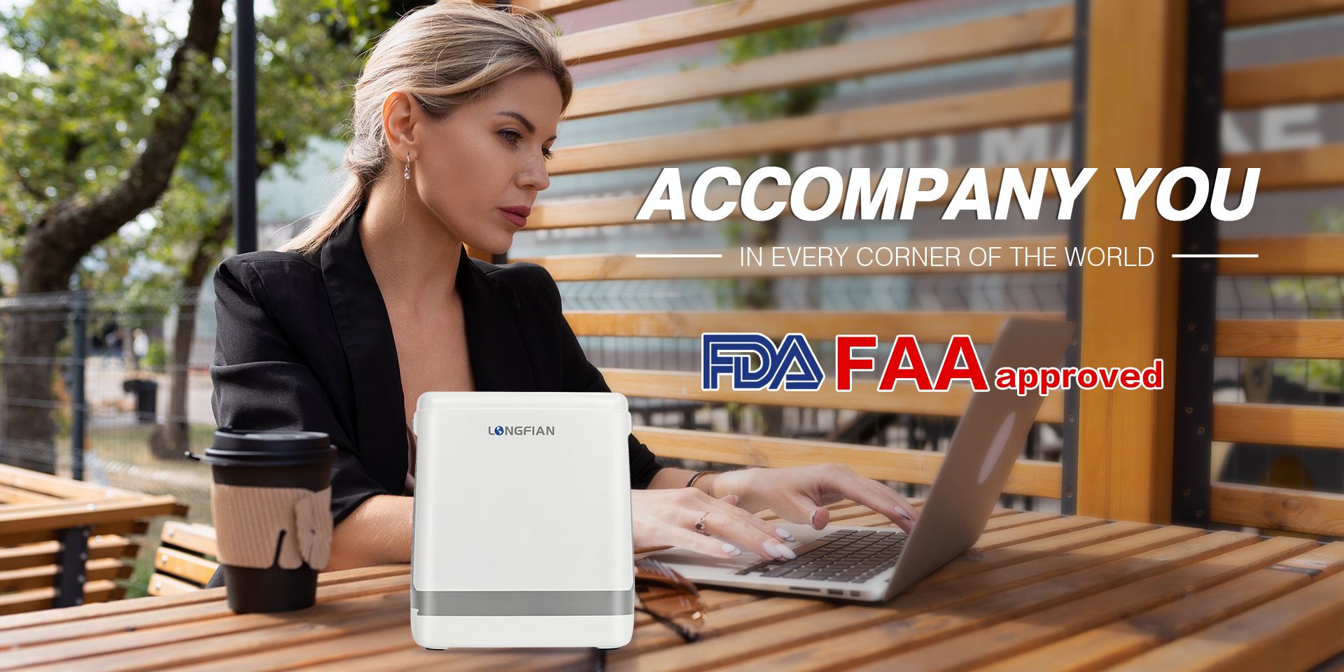 Longfian portable oxygen concentrators with FDA and FAA
