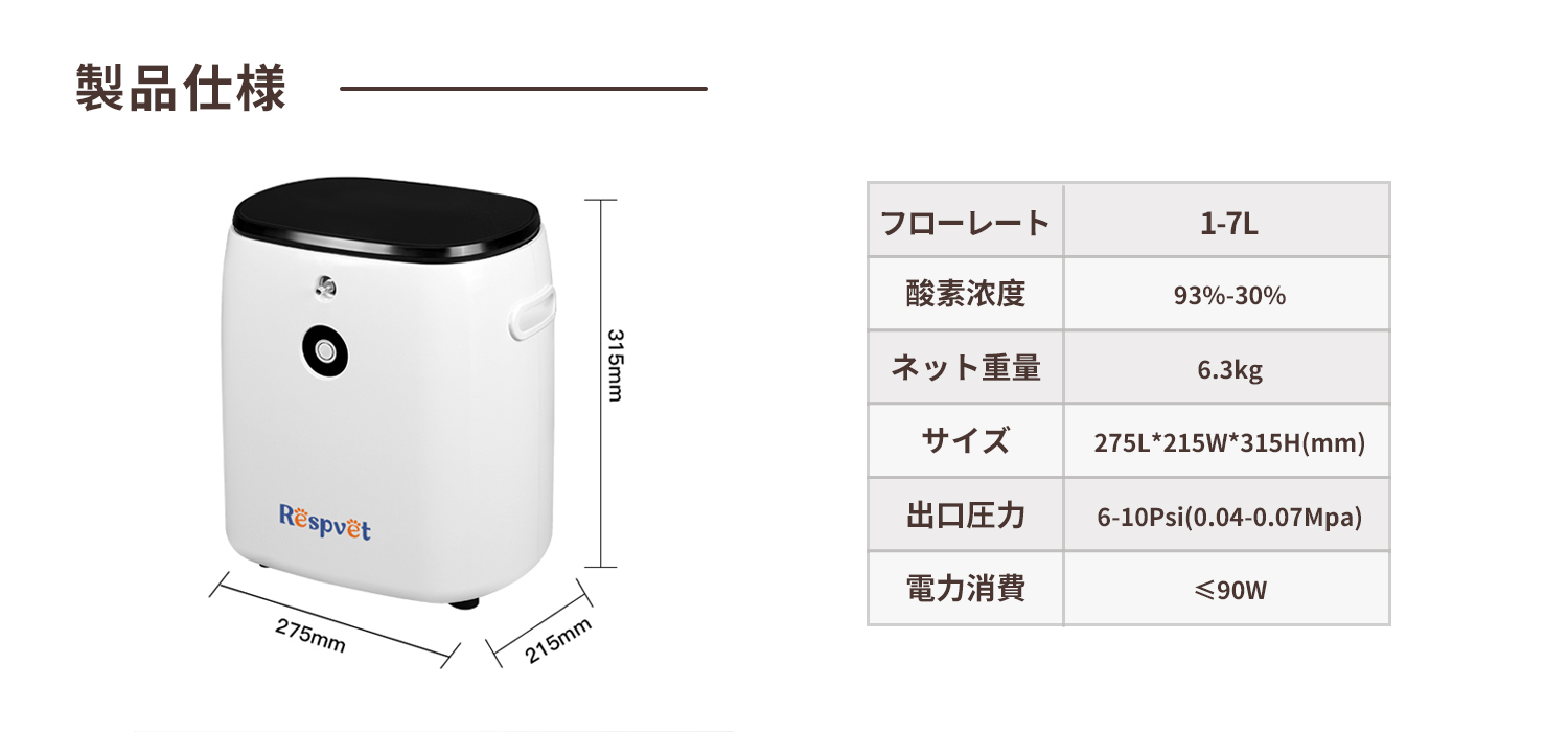 ペット用酸素濃縮器