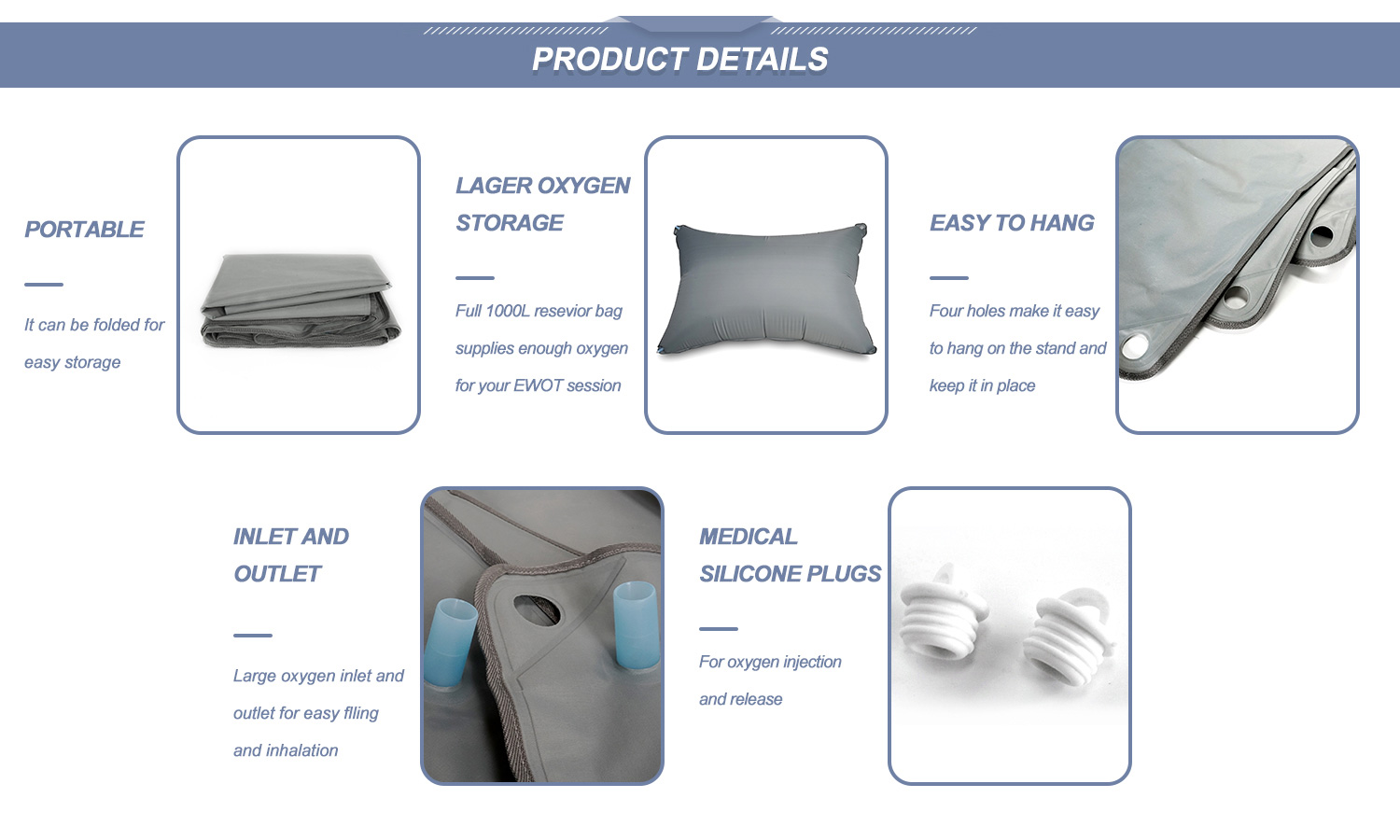 1000L Reservoir bag of EWOT Therapy System